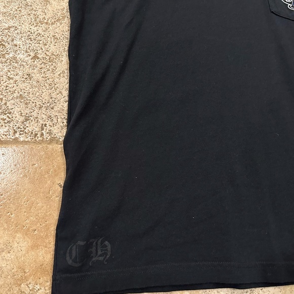 Chrome Hearts Gradient Multi Color Horseshoe Logo Black Tee - Picture 4 of 12